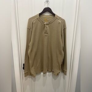 Carhartt Khaki Waffle-Knit Long Sleeve Henley